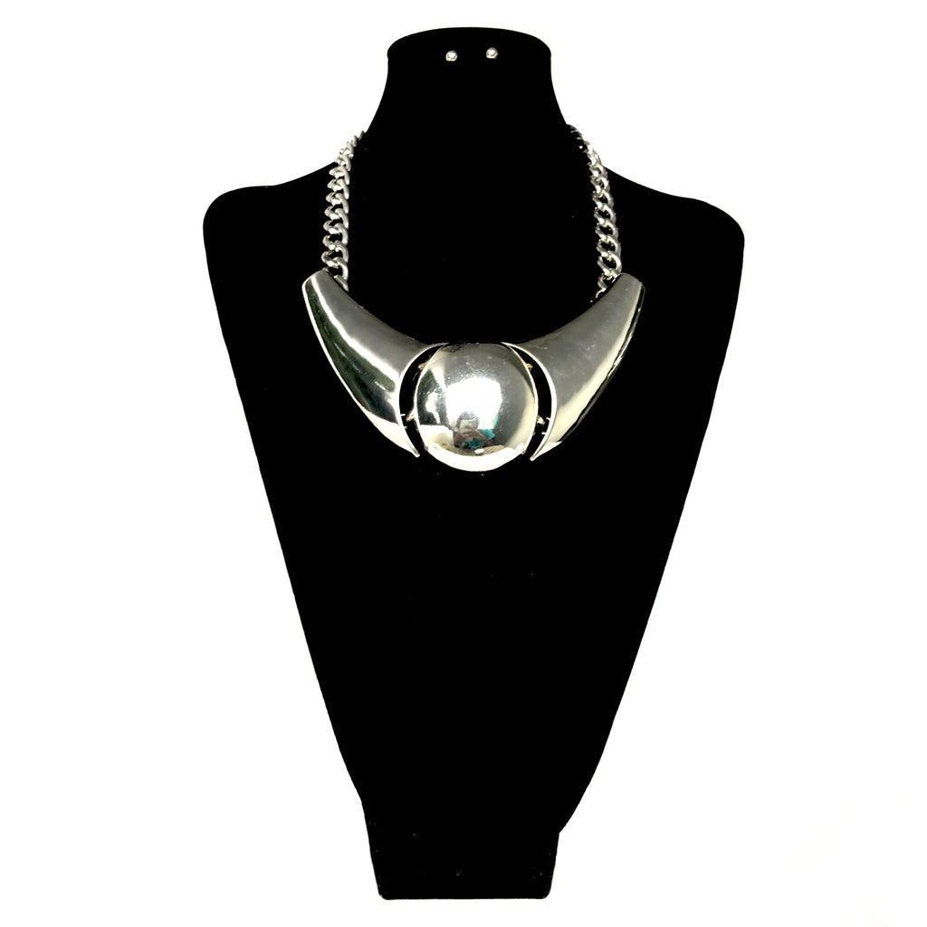 Metal Chunky Necklace Set