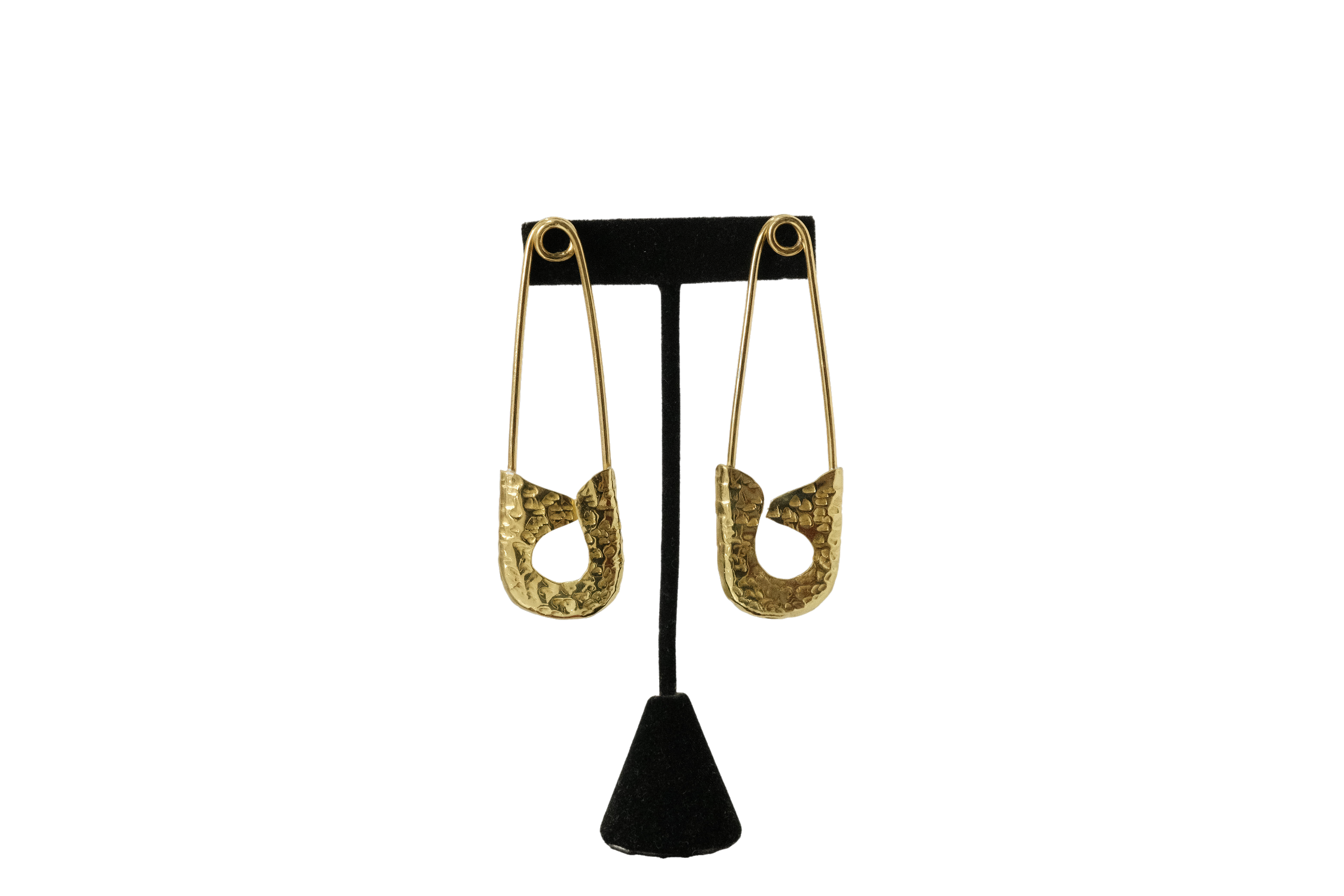 Pin Brass Earrings