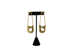 Pin Brass Earrings