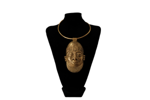 Brass Face Necklace