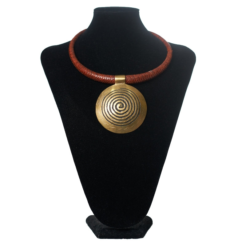 Brass Pendant Necklace