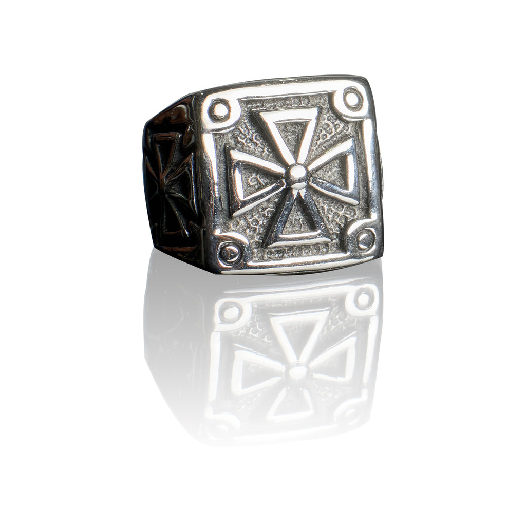 Antique Stainless Steel Ring