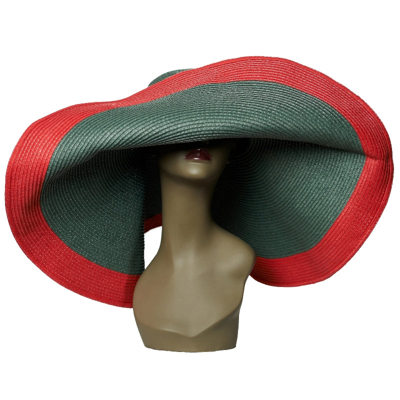 Green and Red Floppy Hat