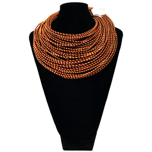Multi-Cord African Necklace etal store